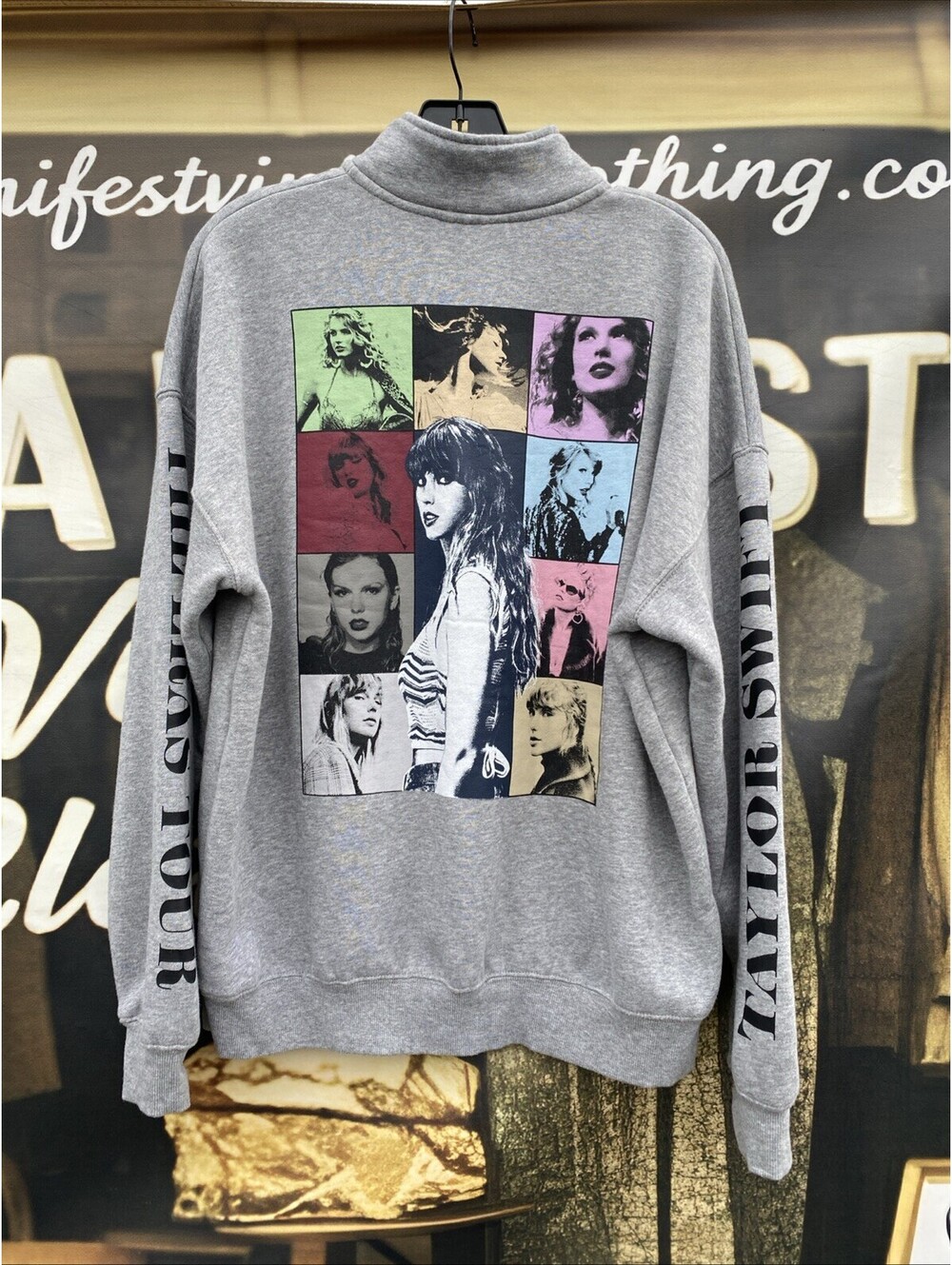 Taylor Swift Eras Tour 2023 Official 1/4 Quarter Zip Sweatshirt Authentic Sz - S